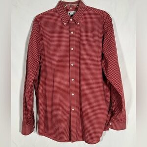 LL BEAN TRADITIONAL FIT PLAID OUTDOOR SPORTSMAN BUTTON DOWN SHIRT MEN MEDIUM
